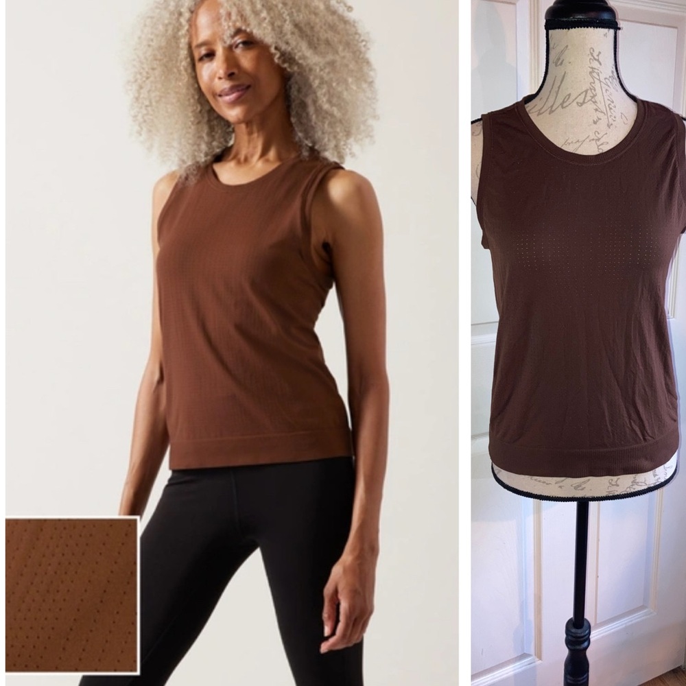 Athleta  in motion Brown Tank Top size small